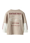 Name It Mini Boy Richael Long Sleeve Top, Beige