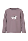 Name It Mini Girl Veen Long Sleeve Top, Purple