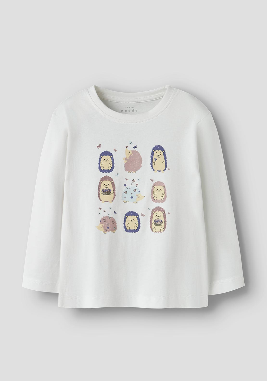Name It Mini Girl Veen Long Sleeve Top, White