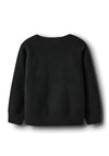 Name It Mini Girl Ronja Long Sleeve Knit Jumper, Black