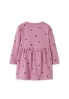 Name It Mini Girl Davina Heart Sweat Dress, Pink