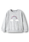 Name It Mini Girl Venus Long Sleeve Sweater, Grey