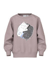 Name It Mini Girl Venus Long Sleeve Sweater, Lilac