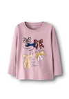 Name It Kid Girl Kerna Long Sleeve Top, Pink