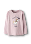 Name It Mini Girl Rogina Long Sleeve Top, Lilac