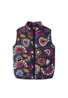 Name It Mini Girl My Lane Print Gilet, Navy