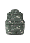 Name It Mini Boy My Lane Construction Print Gilet, Green