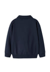 Name It Mini Boy Lev Long Sleeve Polo Sweater, Navy