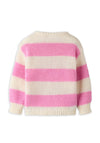 Name It Mini Girl Lelia Stipe Knit Jumper, Pink