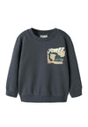 Name It Mini Boy Nayel Construction Long Sleeve Sweater, Navy