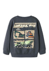 Name It Mini Boy Nayel Construction Long Sleeve Sweater, Navy