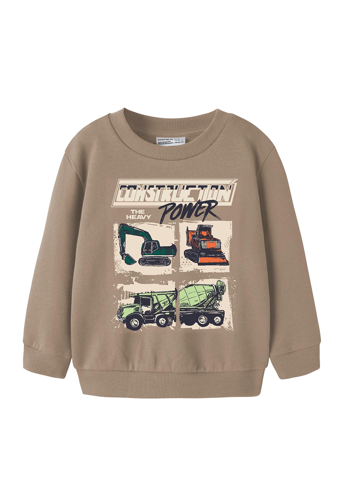 Name It Mini Boy Nayel Long Sleeve Sweater, Beige