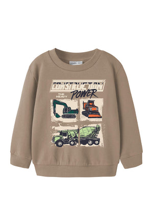 Name It Mini Boy Nayel Long Sleeve Sweater, Beige