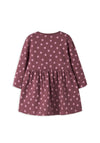 Name It Mini Girl Davina Floral Sweat Dress, Wine