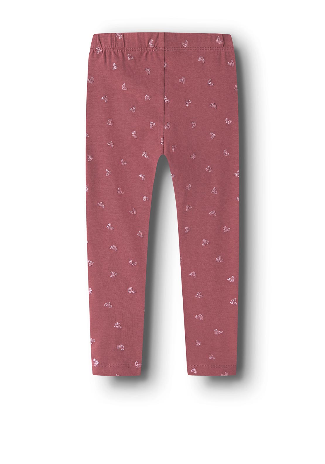 Name It Mini Girl Vivian Glitter Heart Legging, Pink