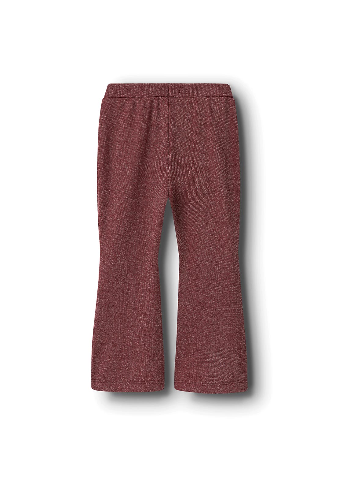 Name It Mini Girl Roisin Glitter Flare Trouser, Wine
