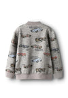 Name It Mini Boy Reiner Full Zip Sweater, Grey
