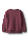 Name It Mini Girl Teddy Long Sleeve Sweater, Wine