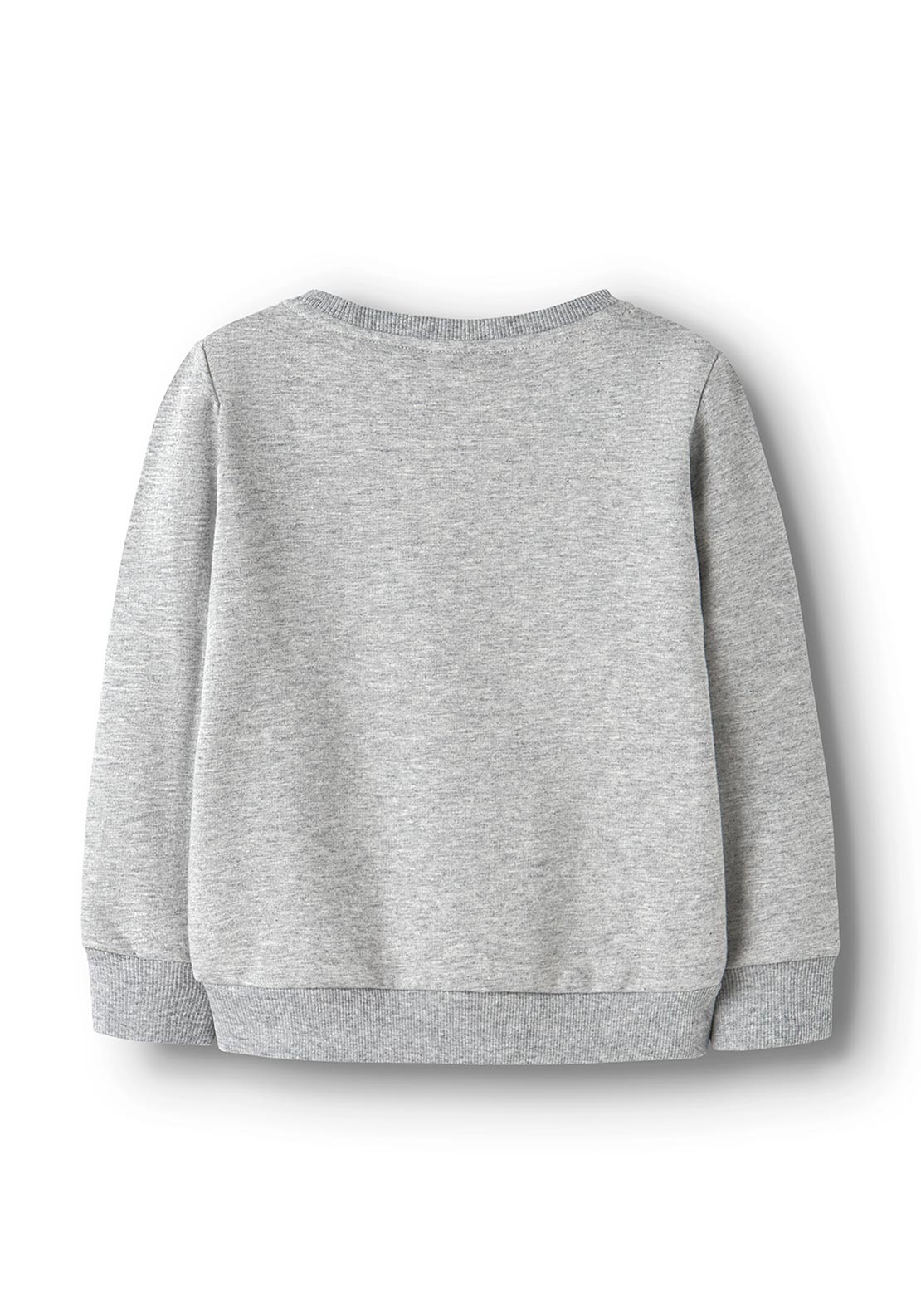 Name It Mini Girl Teddy Long Sleeve Sweater, Grey
