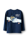 Name It Mini Boy Tonka Long Sleeve Top, Navy
