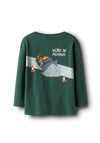 Name It Mini Boy Tonka Long Sleeve Top, Green