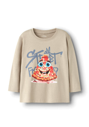 Name It Mini Boy Voto Long Sleeve Top, Beige