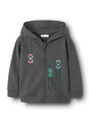 Name It Mini Boy Voltinus Full Zip Hoodie, Grey