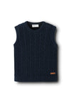 Name It Mini Boy Roman Knit Sleeveless Vest, Navy