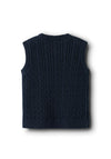 Name It Mini Boy Roman Knit Sleeveless Vest, Navy