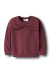 Name It Mini Girl Sovea Long Sleeve Sweater, Wine