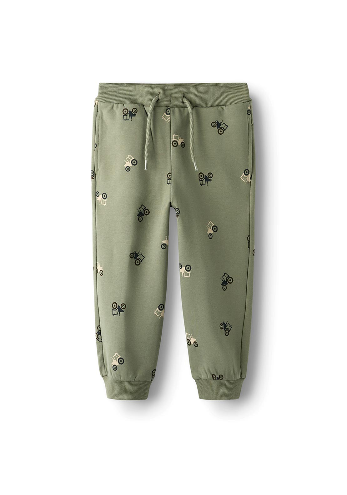 Name It Mini Boy Vano Tractor Sweatpant, Green