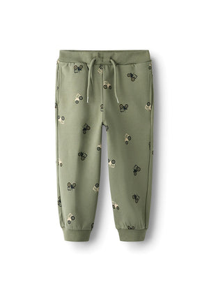 Name It Mini Boy Vano Tractor Sweatpant, Green