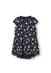 Name It Mini Girl Vigga Ice Cream Print Dress, Dark Sapphire