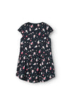 Name It Mini Girl Vigga Ice Cream Print Dress, Dark Sapphire