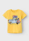 Name It Mini Boy Freddis Surf Short Sleeve Tee, Yarrow