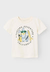 Name It Mini Boy Freddis Surf Short Sleeve Tee, Jet Stream