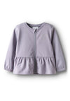 Name It Mini Girl Taika Full Zip Sweater, Lilac