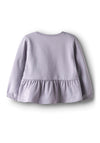Name It Mini Girl Taika Full Zip Sweater, Lilac
