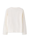 Name It Mini Girl Tearta Long Sleeve Top, Off White