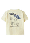 Name It Mini Boy Dib Space Short Sleeve Tee, Yellow
