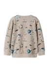 Name It Mini Boy Dace Space Long Sleeve Sweater, Beige