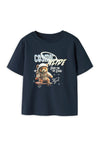 Name It Mini Boy Difus Space Teddy Short Sleeve Tee, Navy