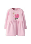 Name It Mini Girl Driva Long Sleeve Floral Dress, Pink