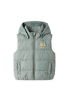 Name It Mini Girl Marble Hooded Gilet, Green