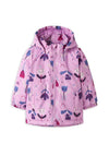 Name It Mini Girl Maxi Floral Hooded Coat, Pink
