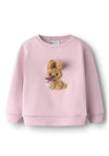 Name It Mini Girl Silia Long Sleeve Sweater, Pink