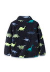 Name It Mini Boy Meeko Dino Long Sleeve Fleece, Navy