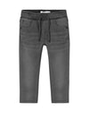 Name It Mini Boy Ryan Slim Sweat Jean, Medium Grey Denim