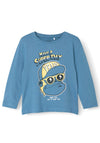 Name It Mini Boy Vagno Long Sleeve Top, Coronet Blue