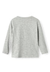 Name It Mini Boy Kelto Long Sleeve Top, Grey Melange